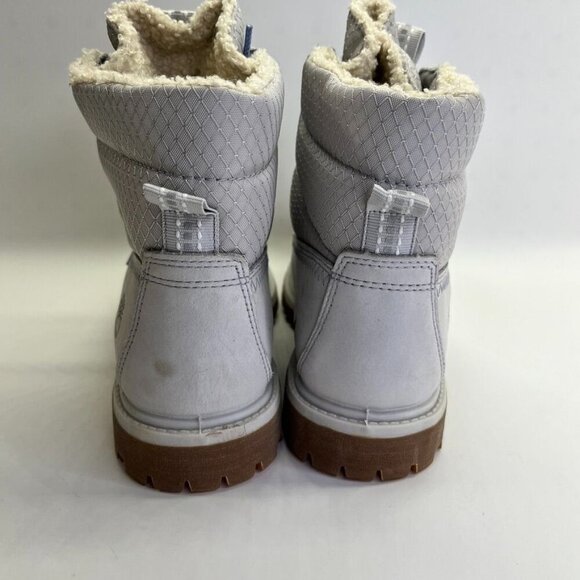 Timberland 6-inch Premium Waterproof Boot Women's Size 6 In Light Grey Nubuck - Picture 4 of 16